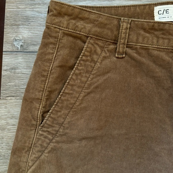 CURRENT/ELLIOTT The Painter Corduroy Wide Leg Jeans in Caramel Size 29 NWT - Picture 8 of 14